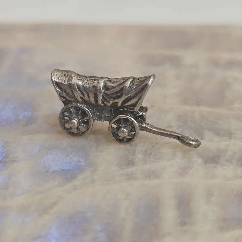 Knotts Berry Farm Sterling Silver Covered Wagon Charm